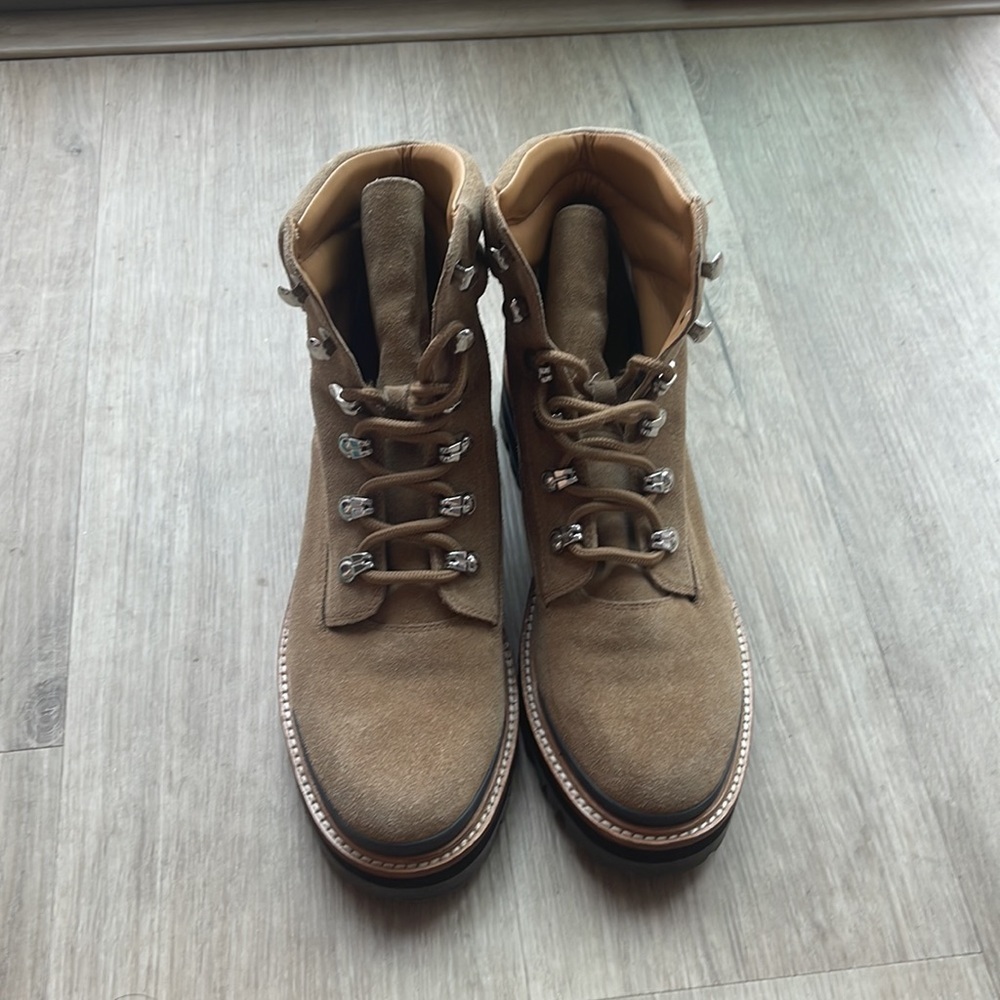 🎉Host pick🎉Marc Fisher Ltd Idaran Hiker Boot Light Cognac Suede Women’s 9.5 - Picture 11 of 13
